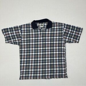 90s plaid polo Northern Elements shirt